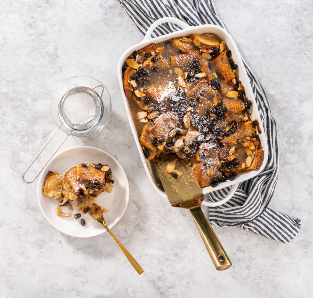 Classic Bread Pudding with Vanilla&nbsp;Sauce