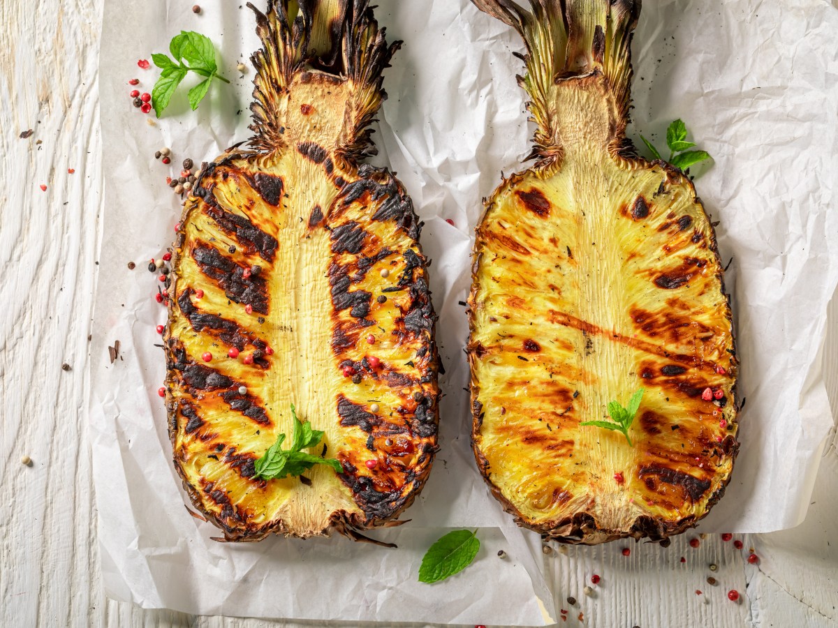 Grilled Pineapple with Rum&nbsp;Glaze