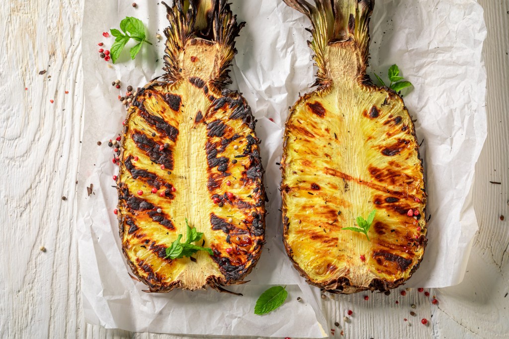 Grilled Pineapple with Rum&nbsp;Glaze